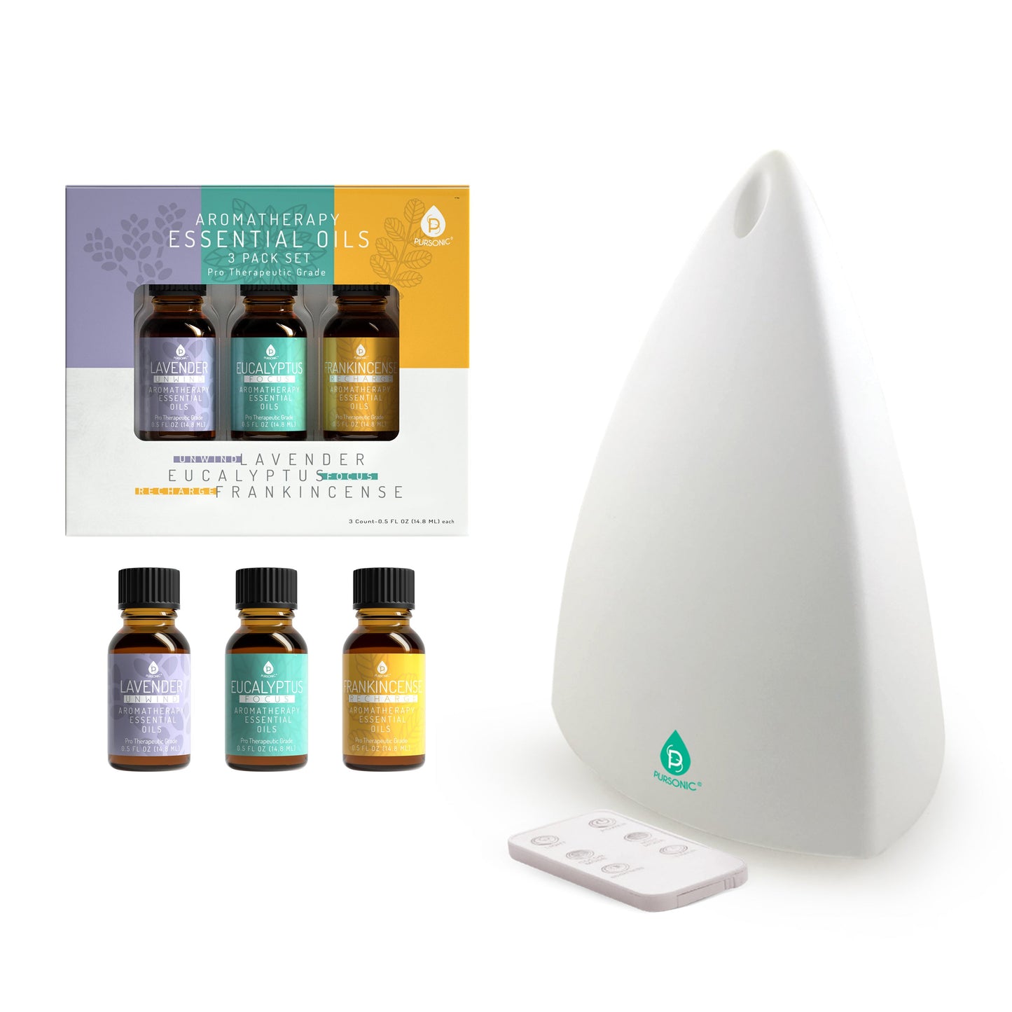Aromatherapy Diffuser & Essential Oil Set
