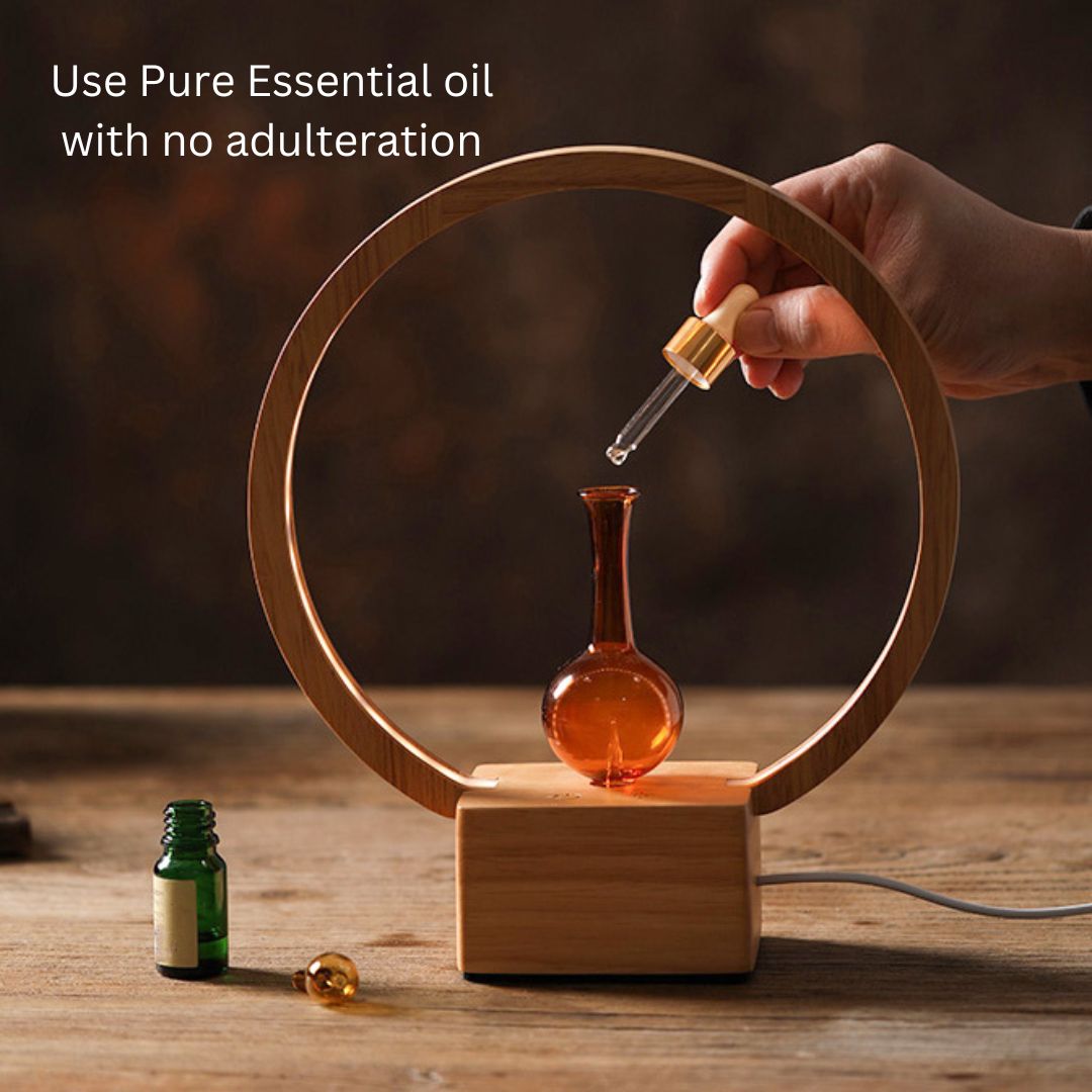 LUNA (Nebuliser+Ringlight) Waterless Essential oil Diffuser