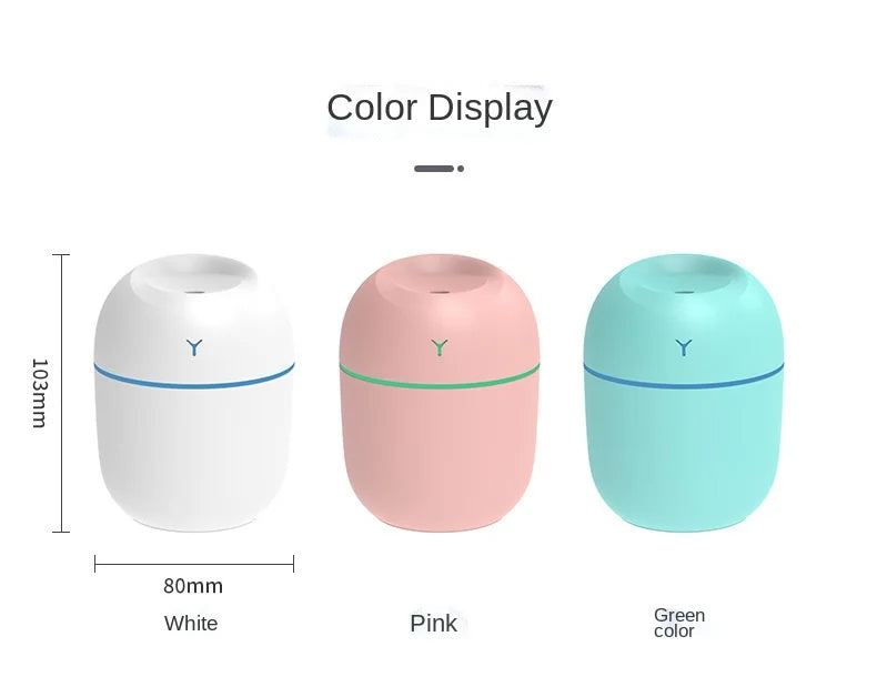 Portable Ultrasonic Humidifier/ Essential Oil Diffuser with USB