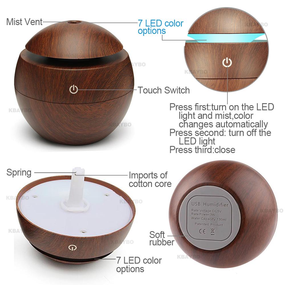 Ultrasonic Cool Mist Essential Oil Diffuser/ Humidifier